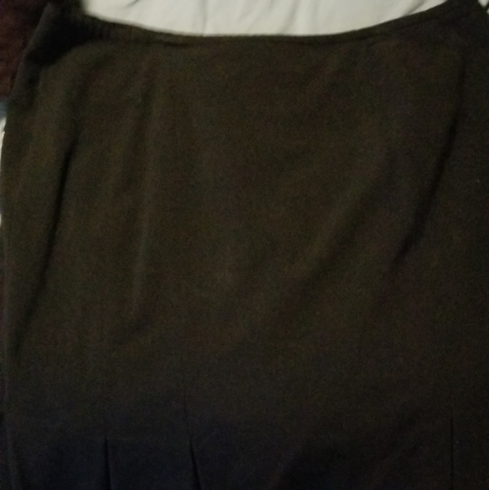 Black knee length skirt